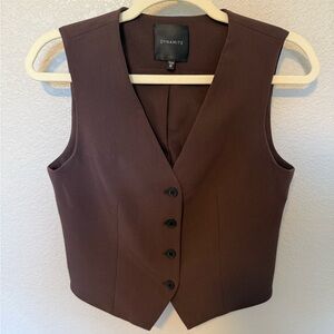 Dynamite Brown Suiting Vest